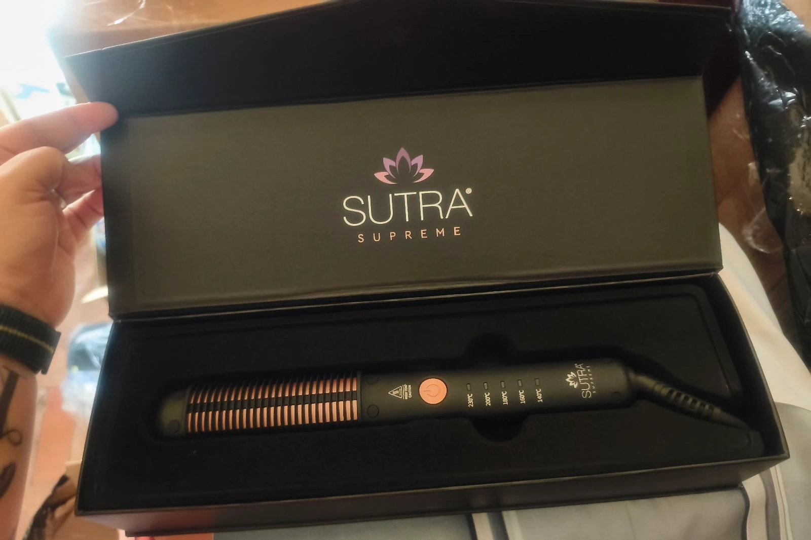 Sutra Supreme Glider Pro smoothing and curling brush - new new neuf hair straightener brosse lissante – photo 11